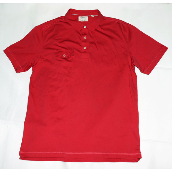 Linksoul Tempus Fugit Luxury Men's Short Sleeve‎ Golf Polo Shirt Size Large - Picture 1 of 6